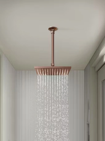 Kohler Anthem thermostatic digital shower system on working demonstration display at Koncept Bath N Decor Chennai showroom