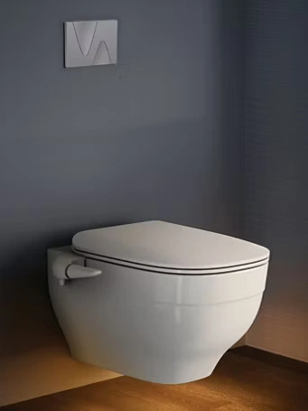 Kohler EvoFit in-wall concealed cistern system on display at Koncept Bath N Decor Chennai — most specified by builders in Tamil Nadu