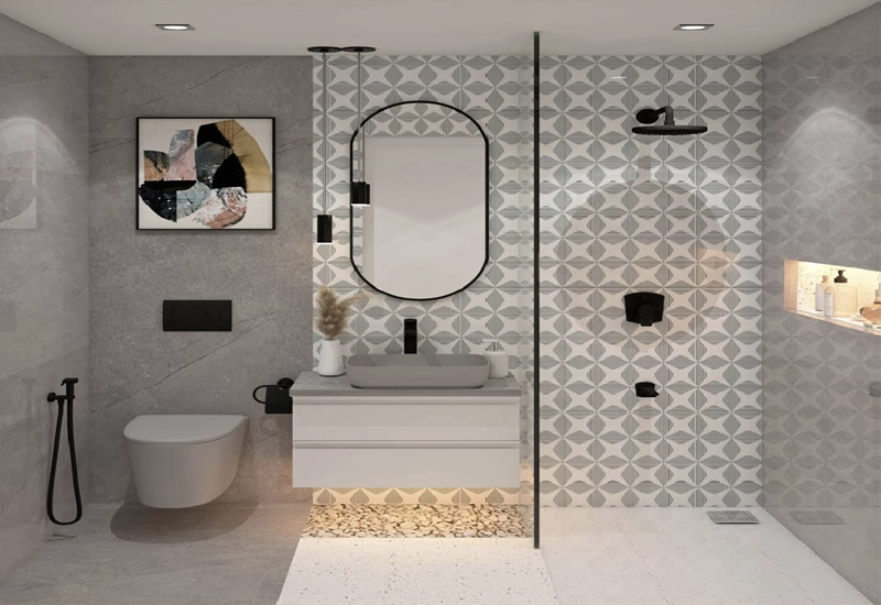 Live Kohler product displays across six categories at Koncept Bath N Decor showroom Chennai — toilets basins faucets mirrors