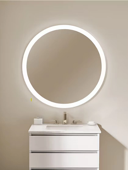 Kohler Forefront Reve Escale Vive Ming proximity sensor LED lighted bathroom mirror specialty shapes available in Chennai
