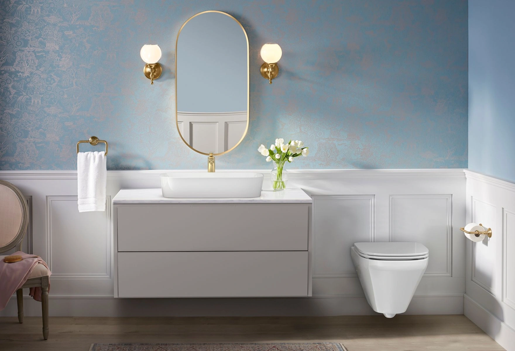 Kohler essential framed mirror capsule round rectangular chrome brushed gold matte black no electrical available in Chennai