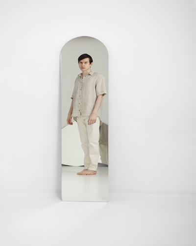 Kohler full-height arch rectangular floor-standing bathroom mirror matte black 1675mm available in Chennai