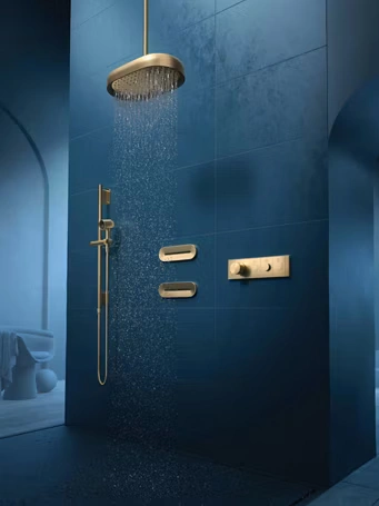 Kohler ModernLife Edge RainMax overhead ceiling rainhead 203mm to 381mm available at Koncept Bath N Decor Chennai