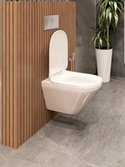 Kohler wall hung toilet rimless bowl ModernLife Edge designer colour finish available at Koncept Bath N Decor Chennai